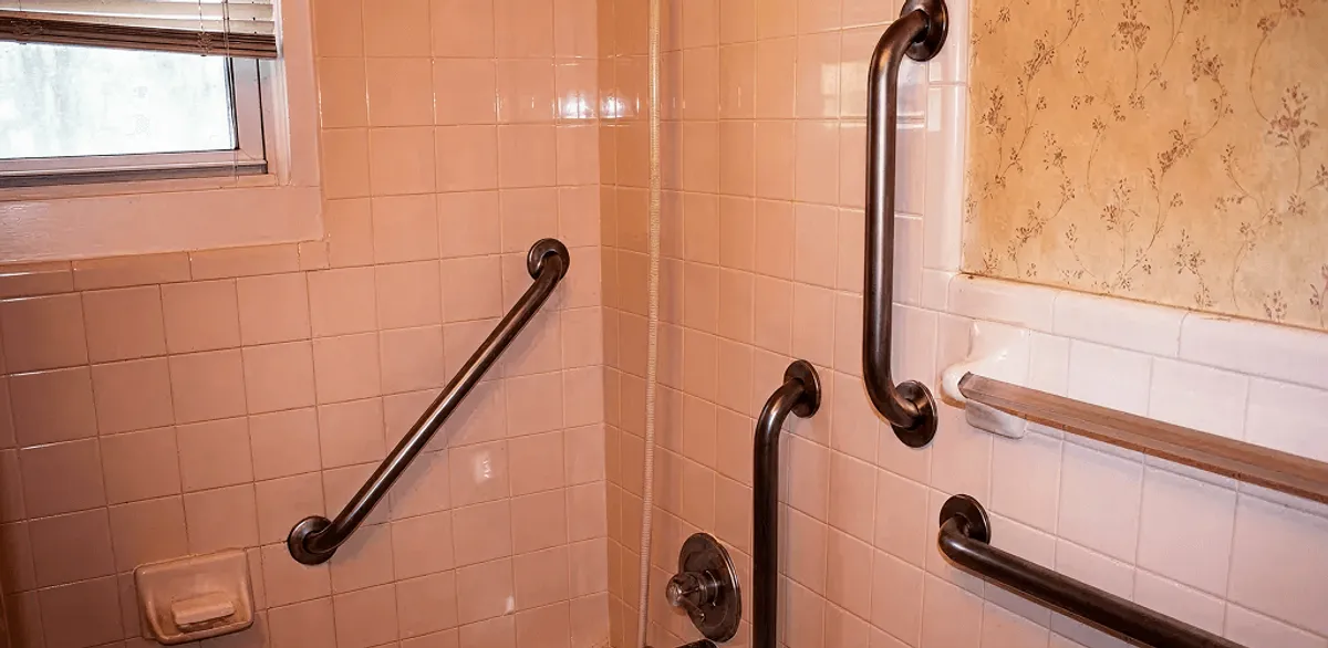 Shower grab bar installation for bathroom safety and accessibility in Henderson, NV