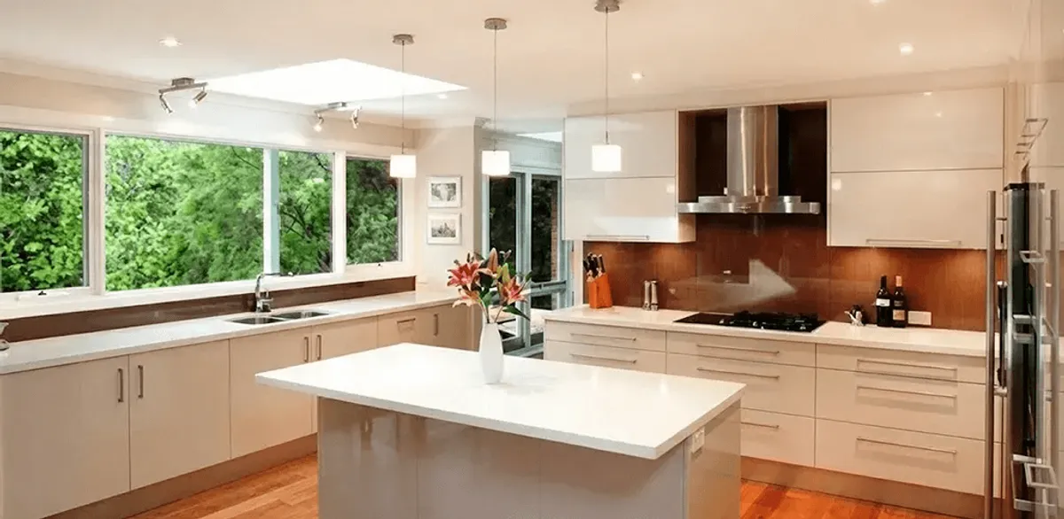 Kitchen cabinet refacing and remodel results in a modern kitchen in Henderson, NV